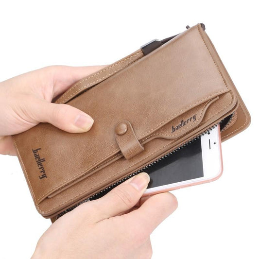 Baellerry Luxury Leather Wallet / Zipper and Card holder